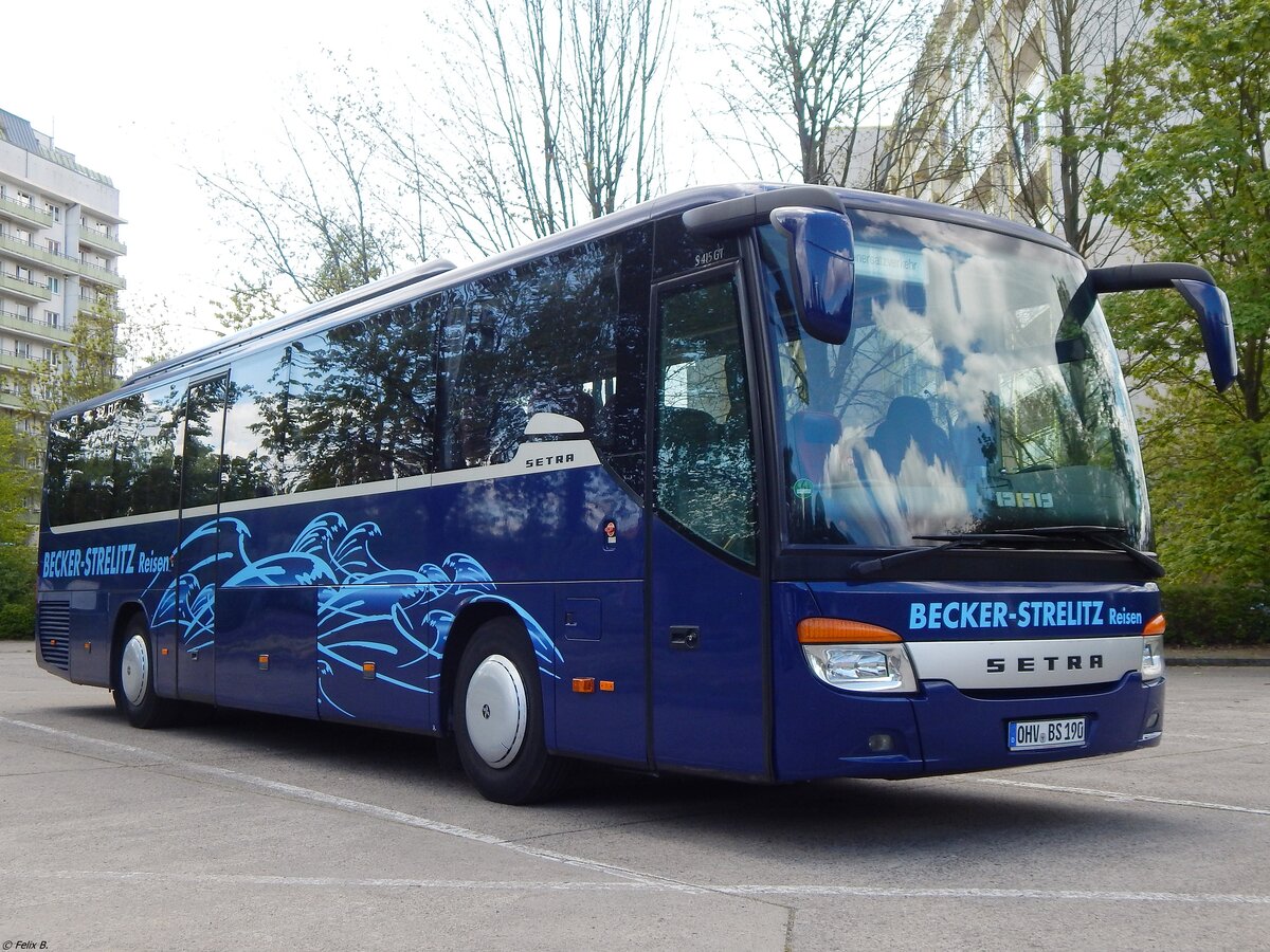 Setra 415 GT von Becker-Strelitz Reisen aus Deutschland in Neubrandenburg.