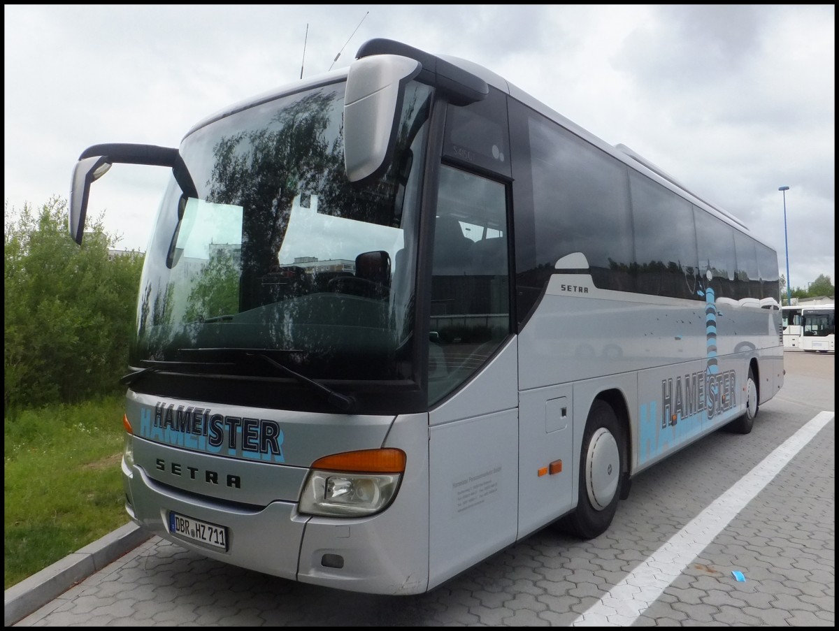 Setra 415 GT von Hameister aus Deutschland in Rostock.