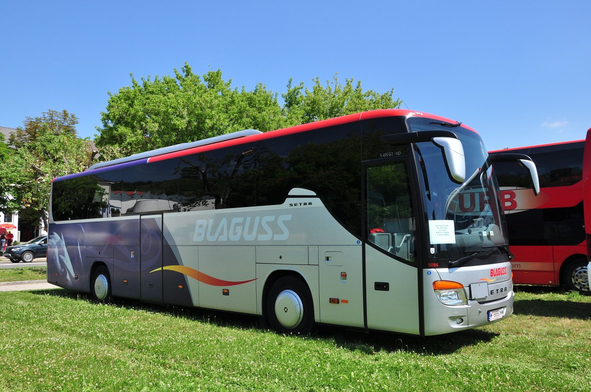 SETRA 415 GT-HD von BLAGUSS / sterreich am 9.7.2013 in Krems an der Donau.