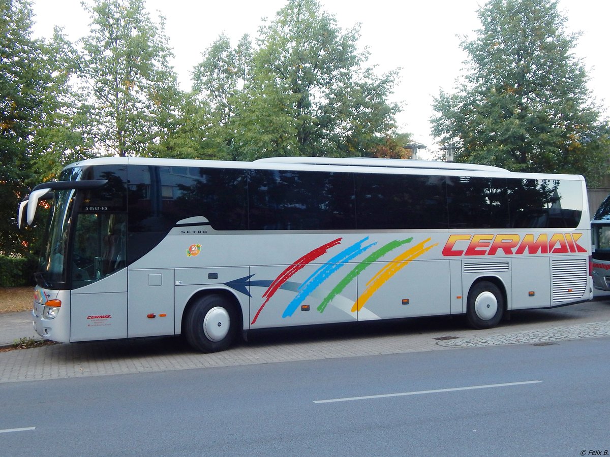 Setra 415 GT-HD von Cermak Reisen aus Deutschland in Neubrandenburg.