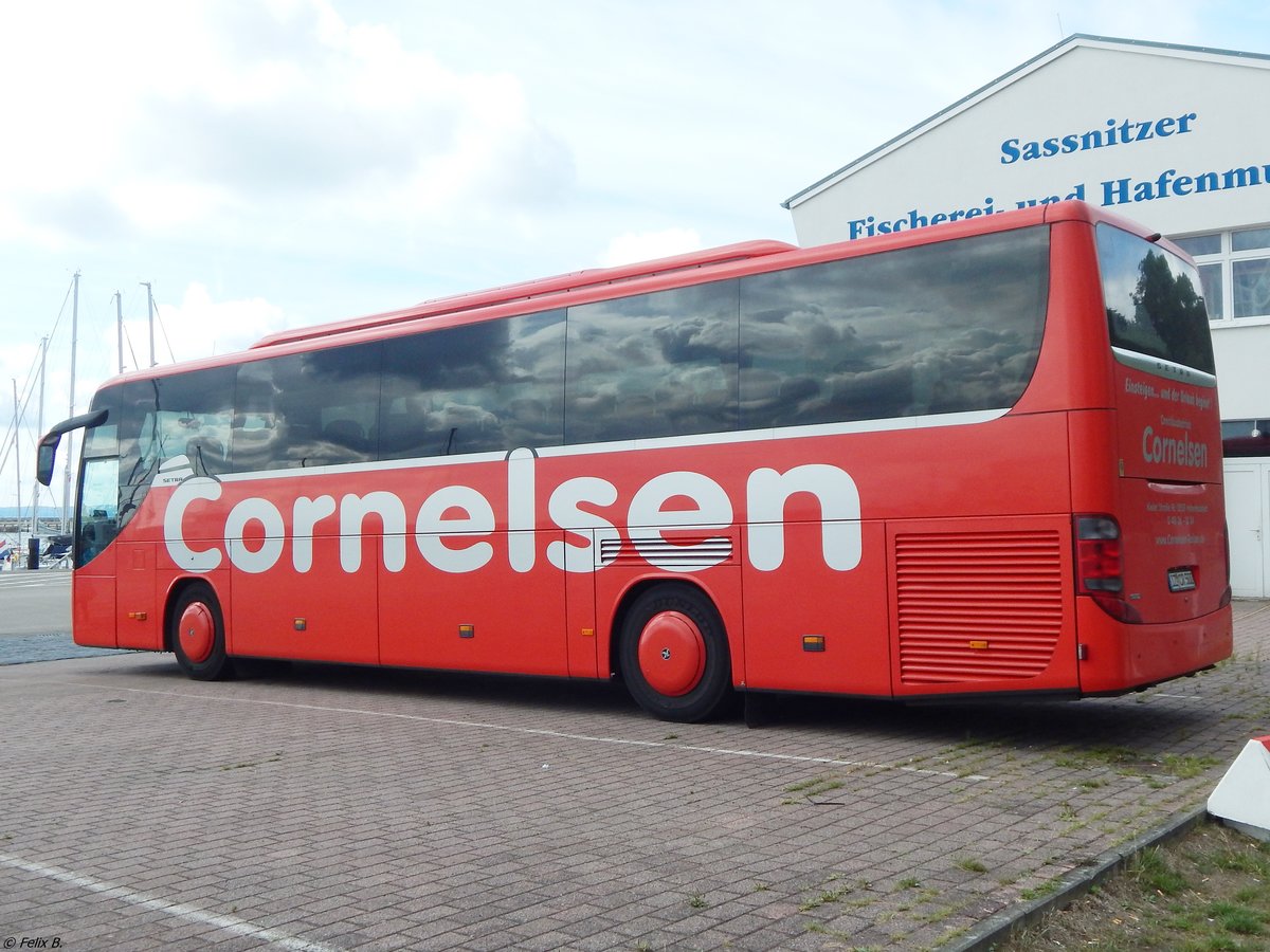 Setra 415 GT-HD von Cornelsen aus Deutschland im Stadthafen Sassnitz.