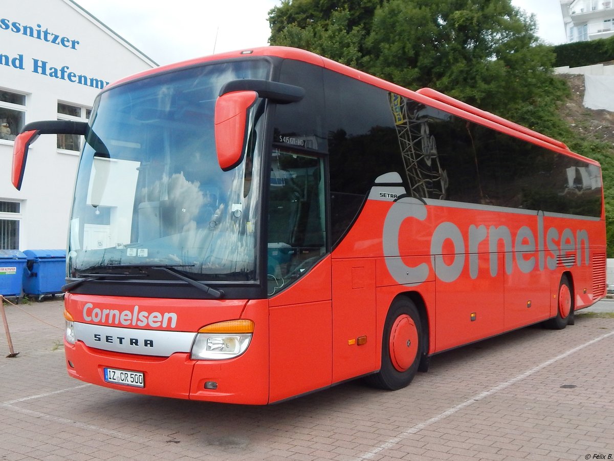 Setra 415 GT-HD von Cornelsen aus Deutschland im Stadthafen Sassnitz.