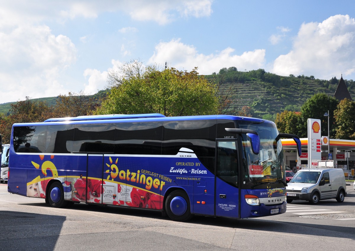 Setra 415 GT-HD von Datzinger Reisen aus Niedersterreich am 22.August 2014 in Krems.