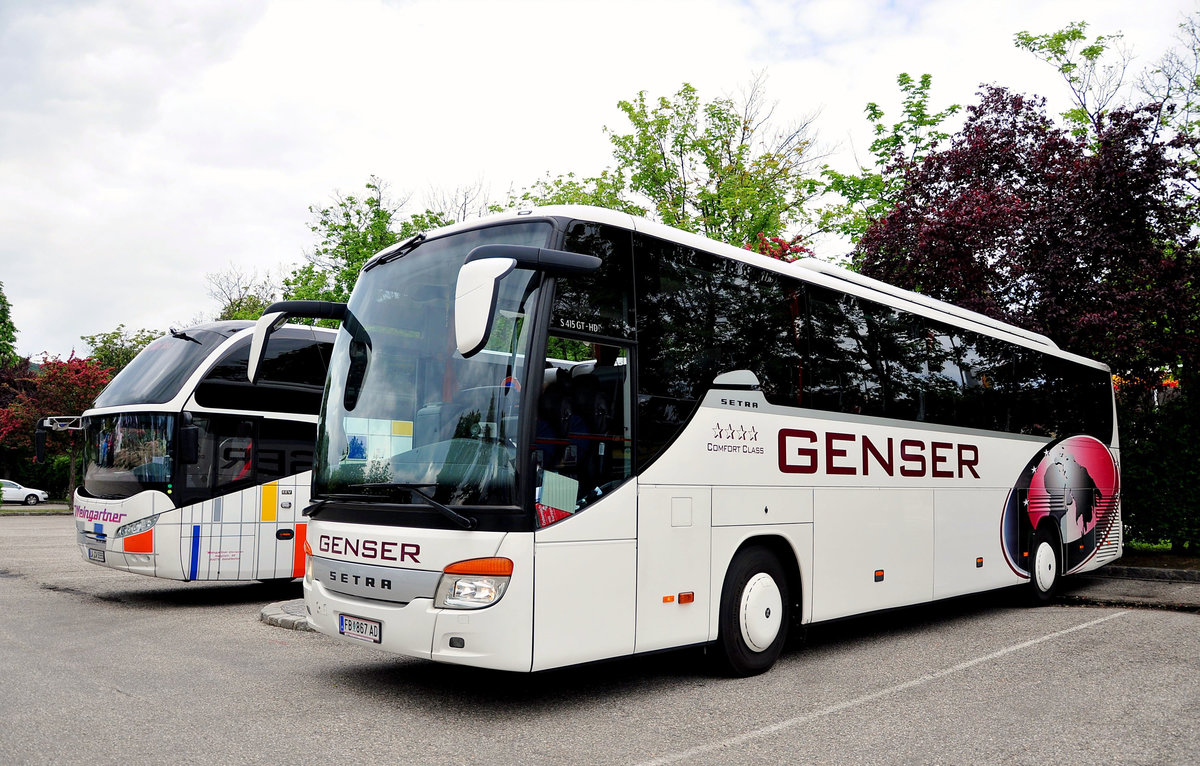 Setra 415 GT-HD von Genser Reisen aus sterreich in Krems gesehen.
