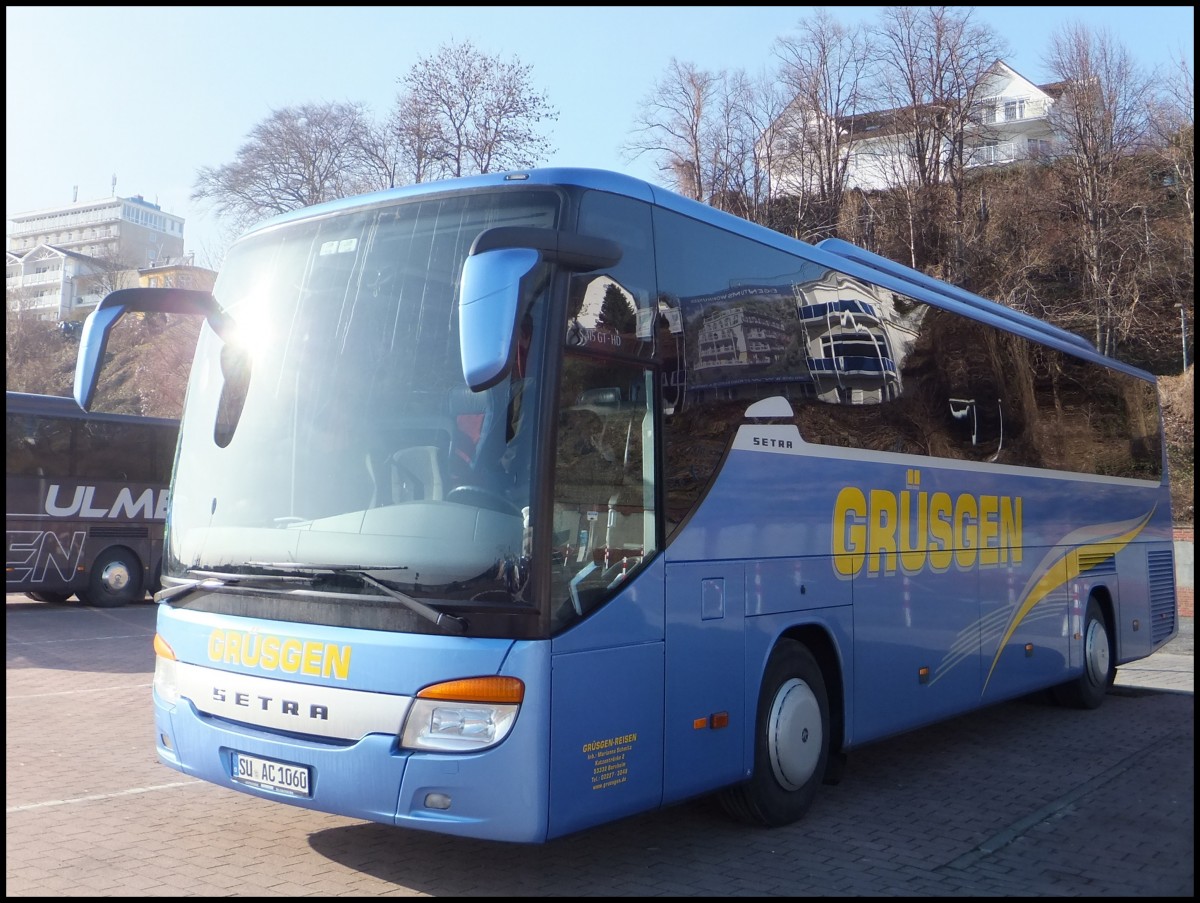 Setra 415 GT-HD von Grsgen aus Deutschland im Stadthafen Sassnitz.