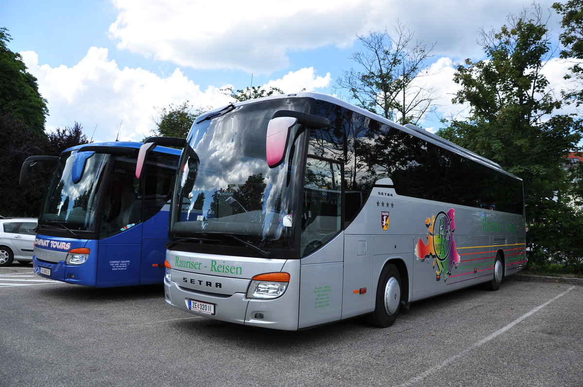 Setra 415 GT-HD von Hans Plssnig Reisen aus sterreich in Krems gesehen.