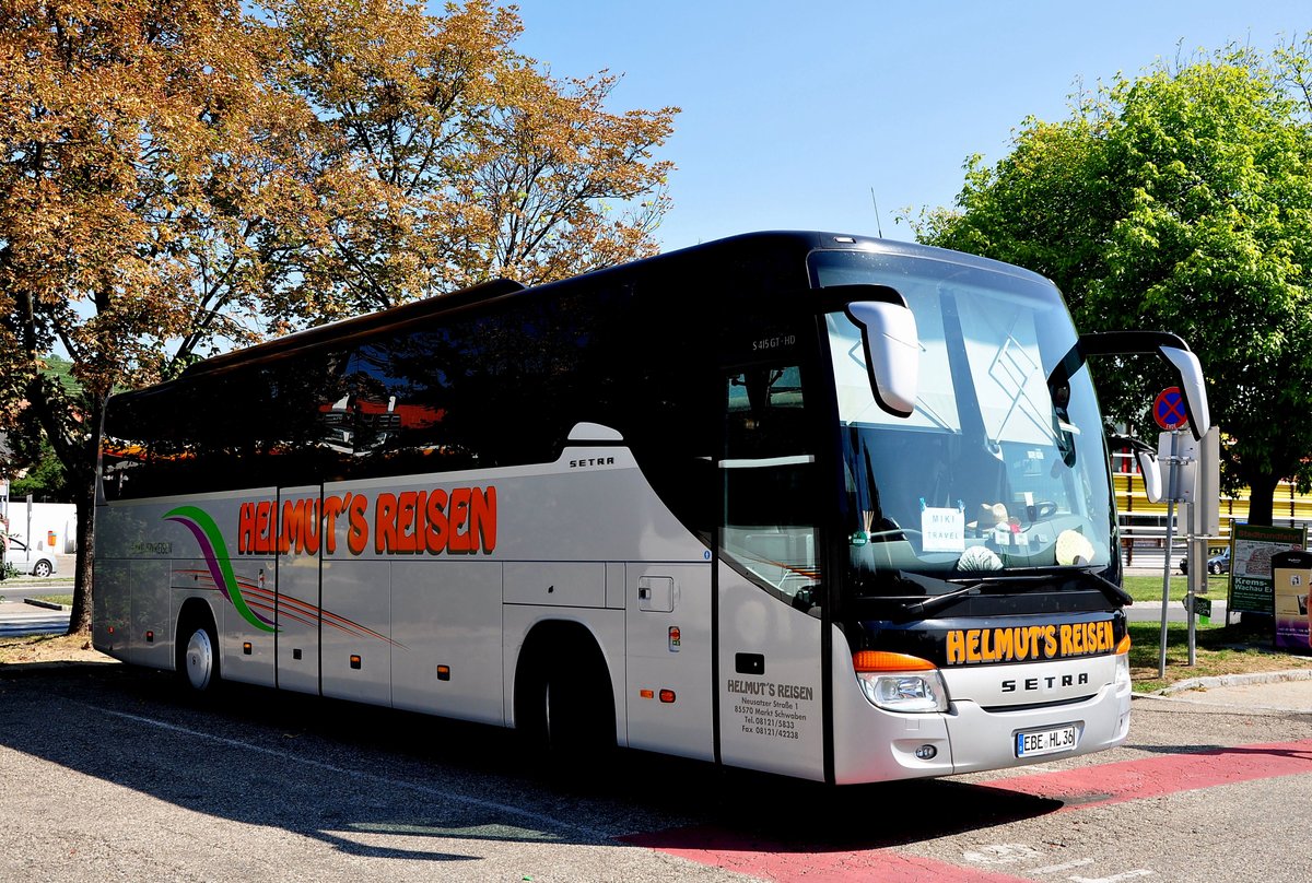 Setra 415 GT-HD von Helmuts Reisen aus der BRD in Krems gesehen.