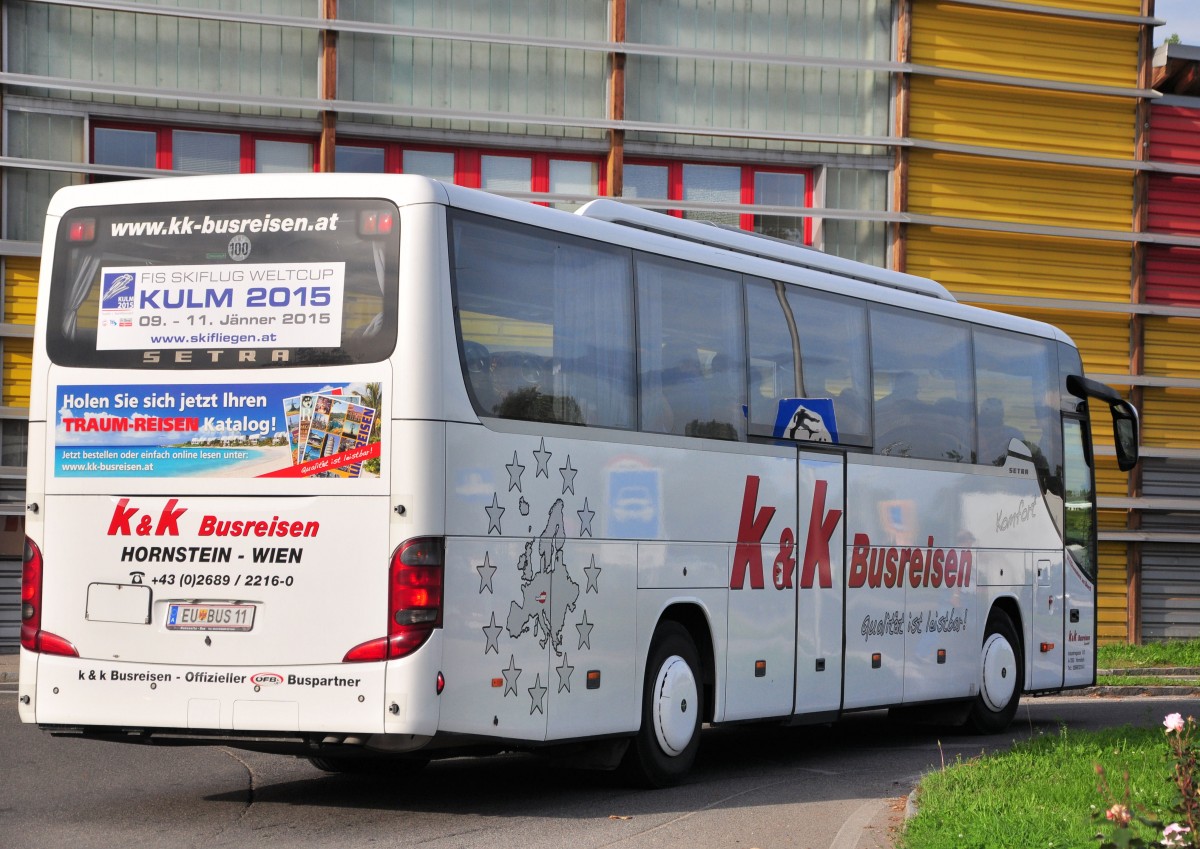 Setra 415 GT-HD von k&k Busreisen aus sterreichz am 20.9.2014 in Krems unterwegs.