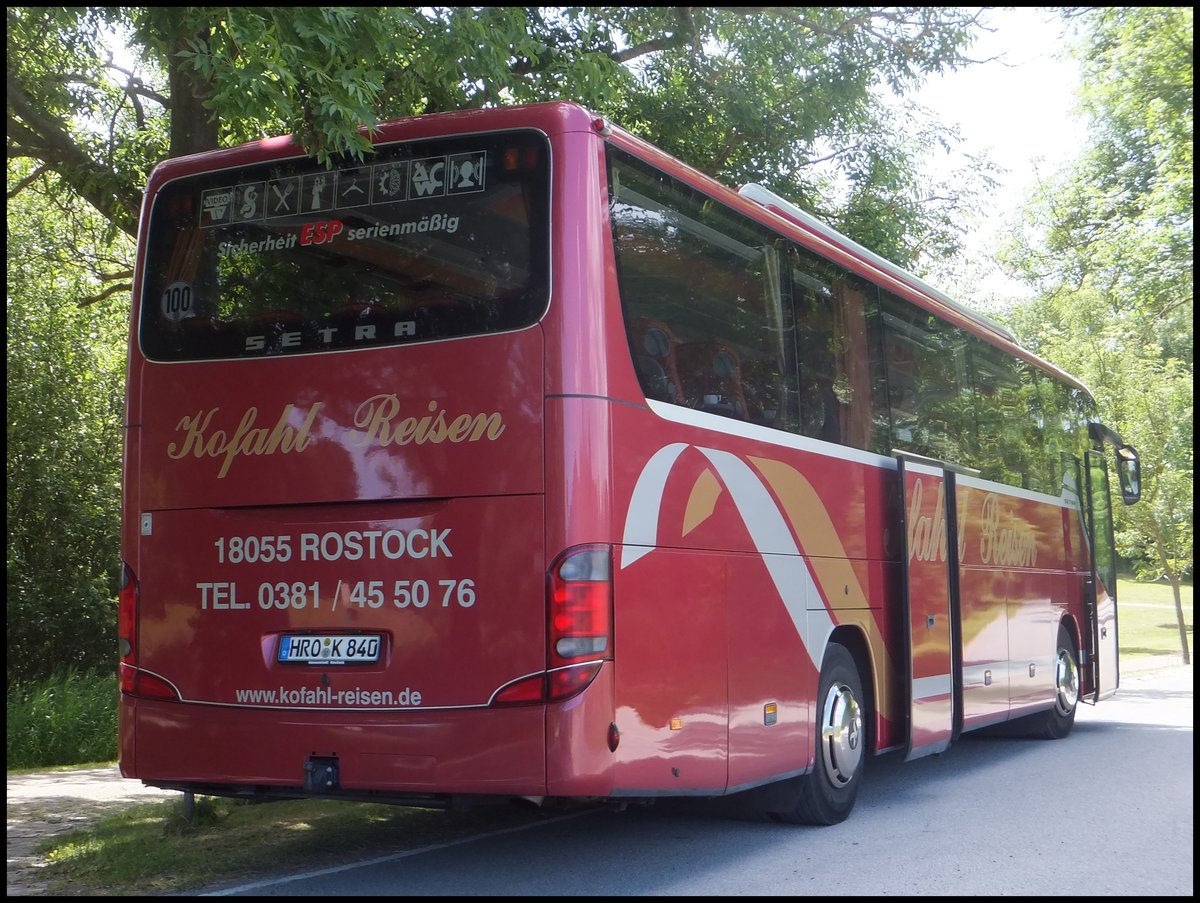Setra 415 GT-HD von Kofahl Reisen aus Deutschland in Sasnitz.