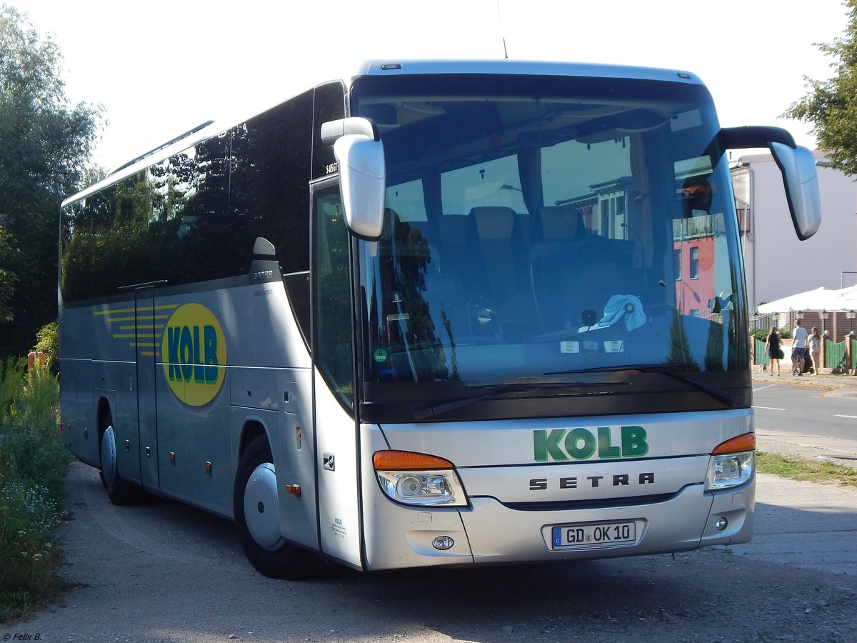 Setra 415 GT-HD von Kolb aus Deutschland in Neubrandenburg.