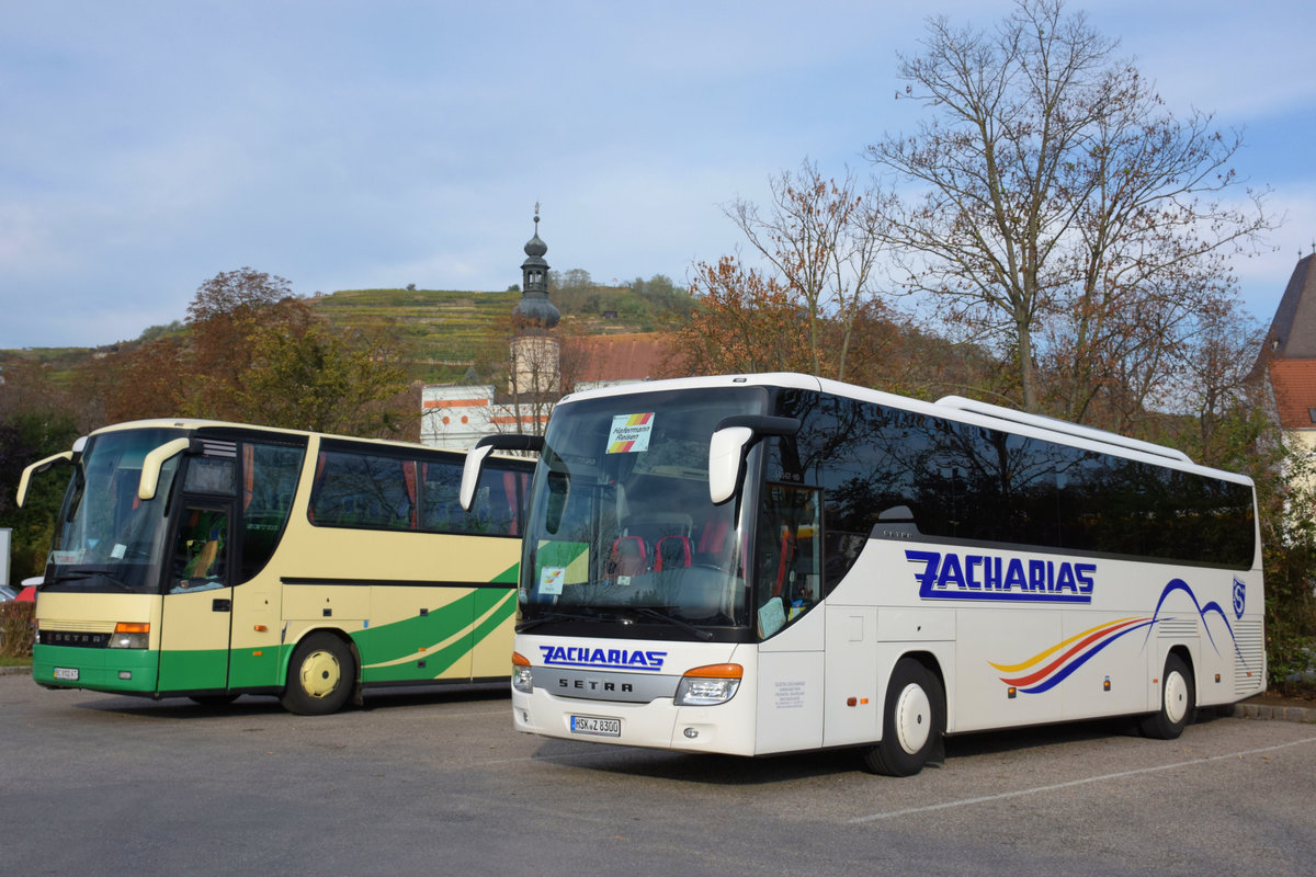 Setra 415 GT-HD vom Omnibusbetrieb Gustav Zacharis aus der BRD in Krems.