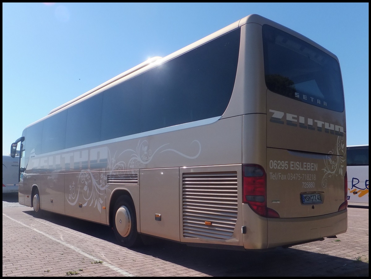 Setra 415 GT-HD von Zelltho aus Deutschland im Stadthafen Sassnitz.