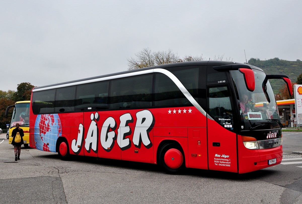 Setra 415 HD von Jger Reisen aus sterreich am 11.10.2014 in Krems.