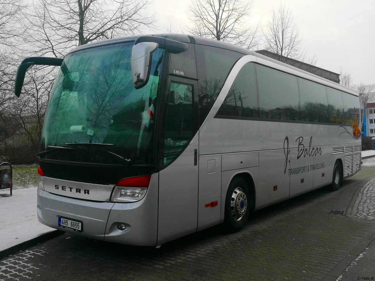 Setra 415 HD von Jakub Balcar aus Tschechien in Neubrandenburg.