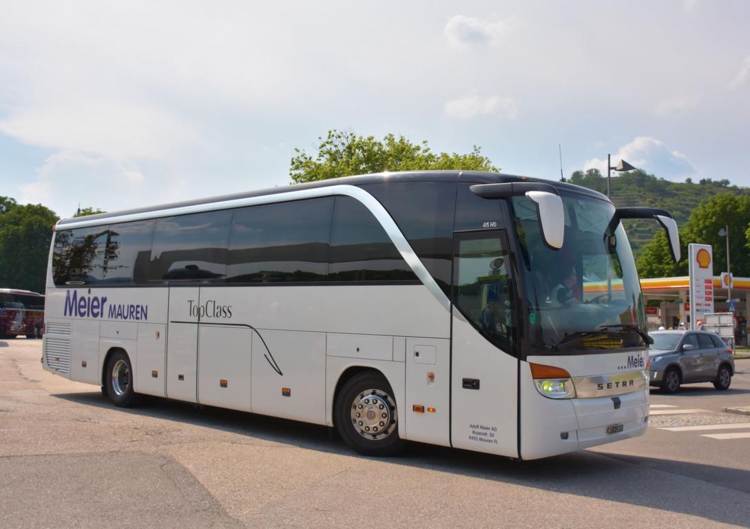 Setra 415 HD von Meier Reisen aus FL 2018 in Krems gesehen.