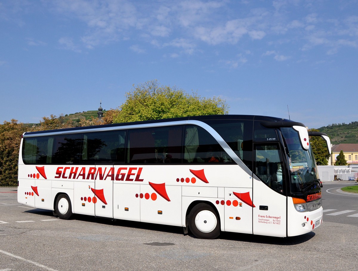 SETRA 415 HD von SCHARNAGEL aus Deutschland im August 2013 in Krems.