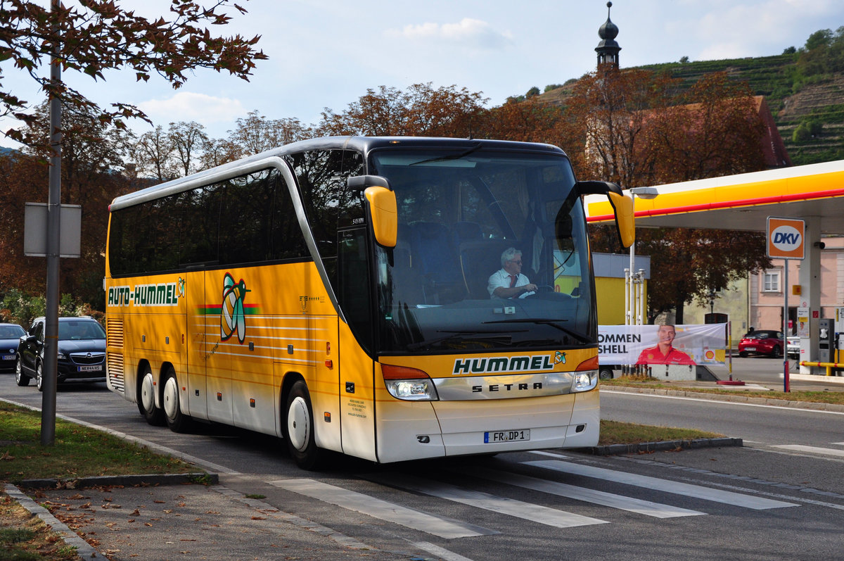 Setra 415 HDH von Auto Hummel aus der BRD in Krems.