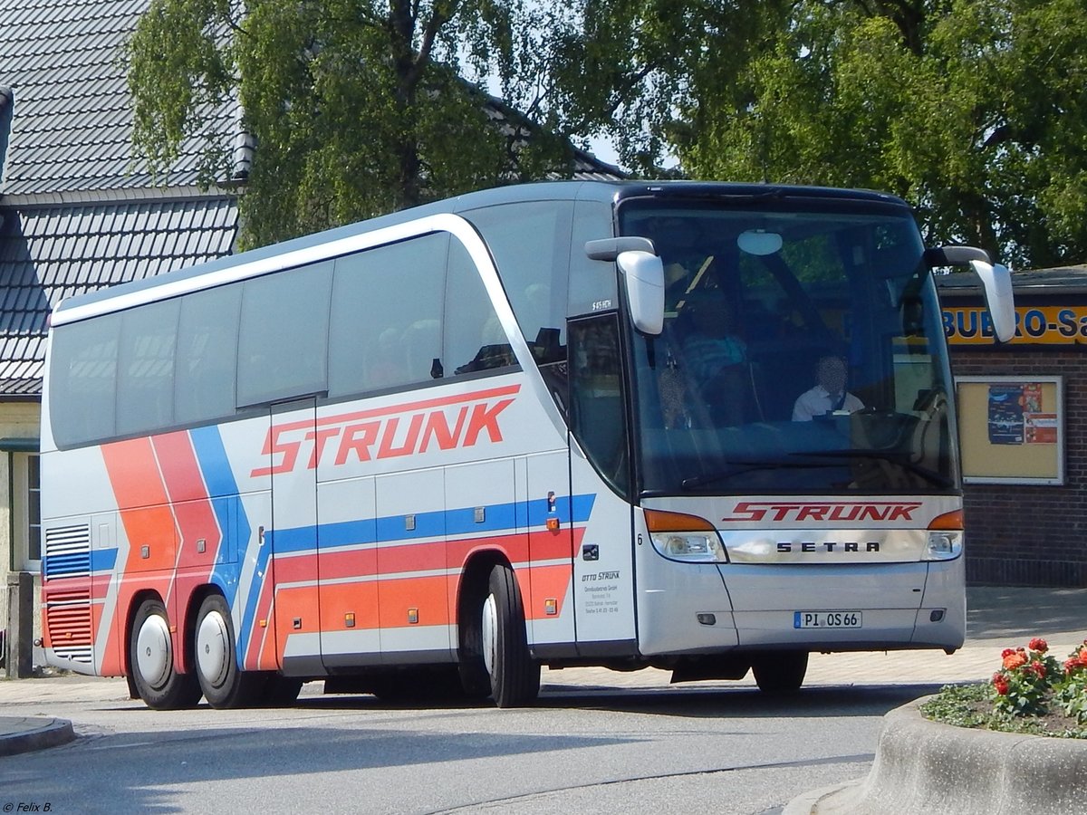 Setra 415 HDH von Strunk aus Deutschland in Sassnitz.