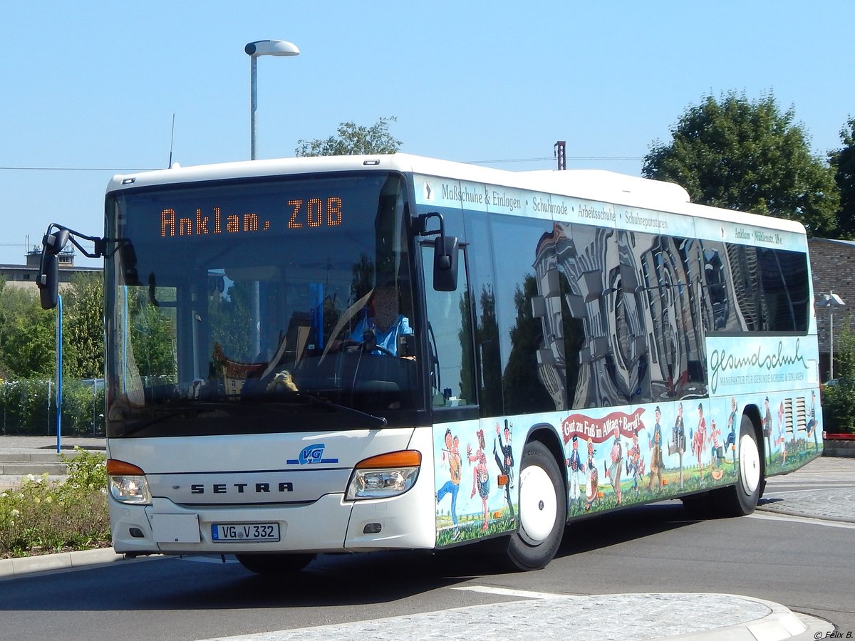 Setra 415 LE Business der Anklamer Verkehrsgesellschaft mbH in Anklam.