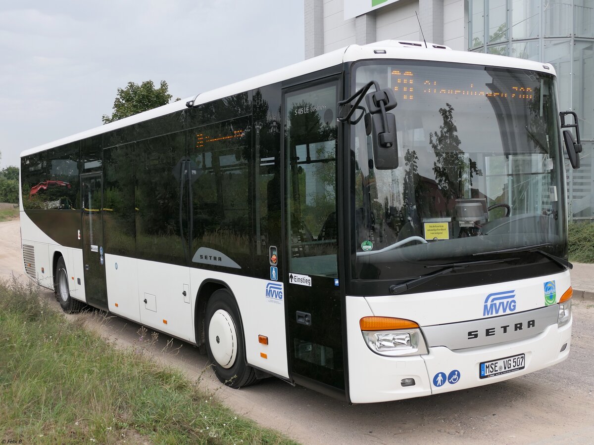 Setra 415 LE Business der MVVG (ex Fecht, KN-GF 90) in Waren.