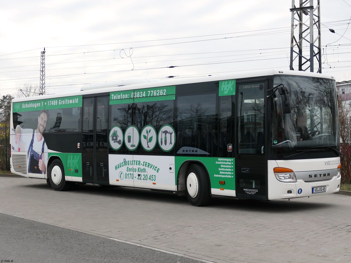 Setra 415 LE Business der VVG in Greifswald.