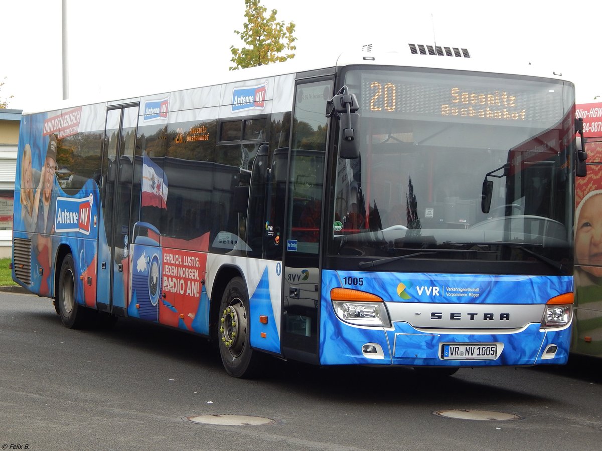 Setra 415 LE Business der VVR in Sassnitz.