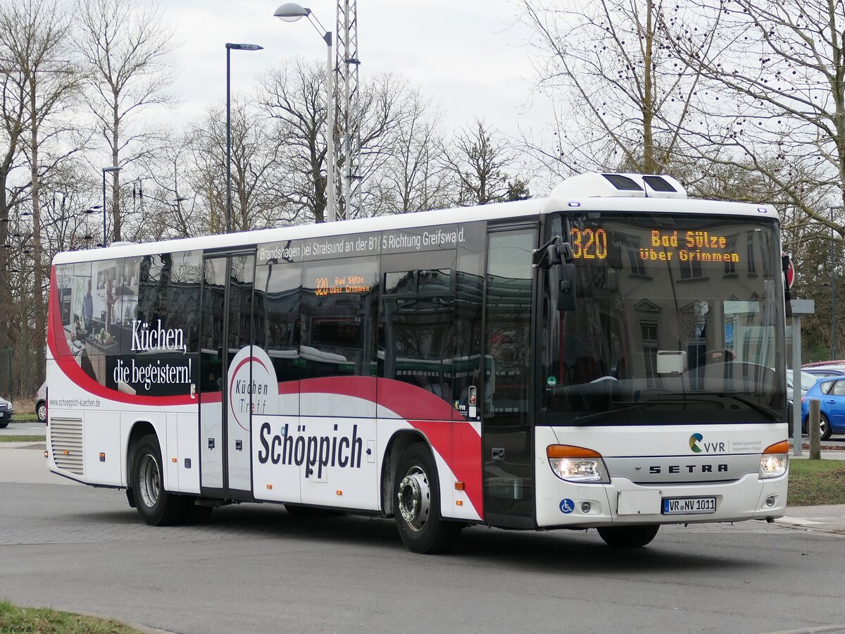 Setra 415 LE Business der VVR in Greifswald.