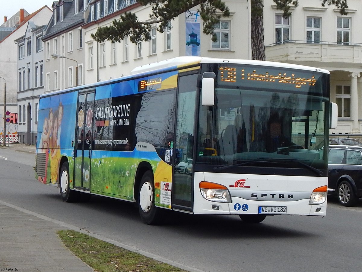 Setra 415 NF der Anklamer Verkehrsgesellschaft mbH in Greifswald.