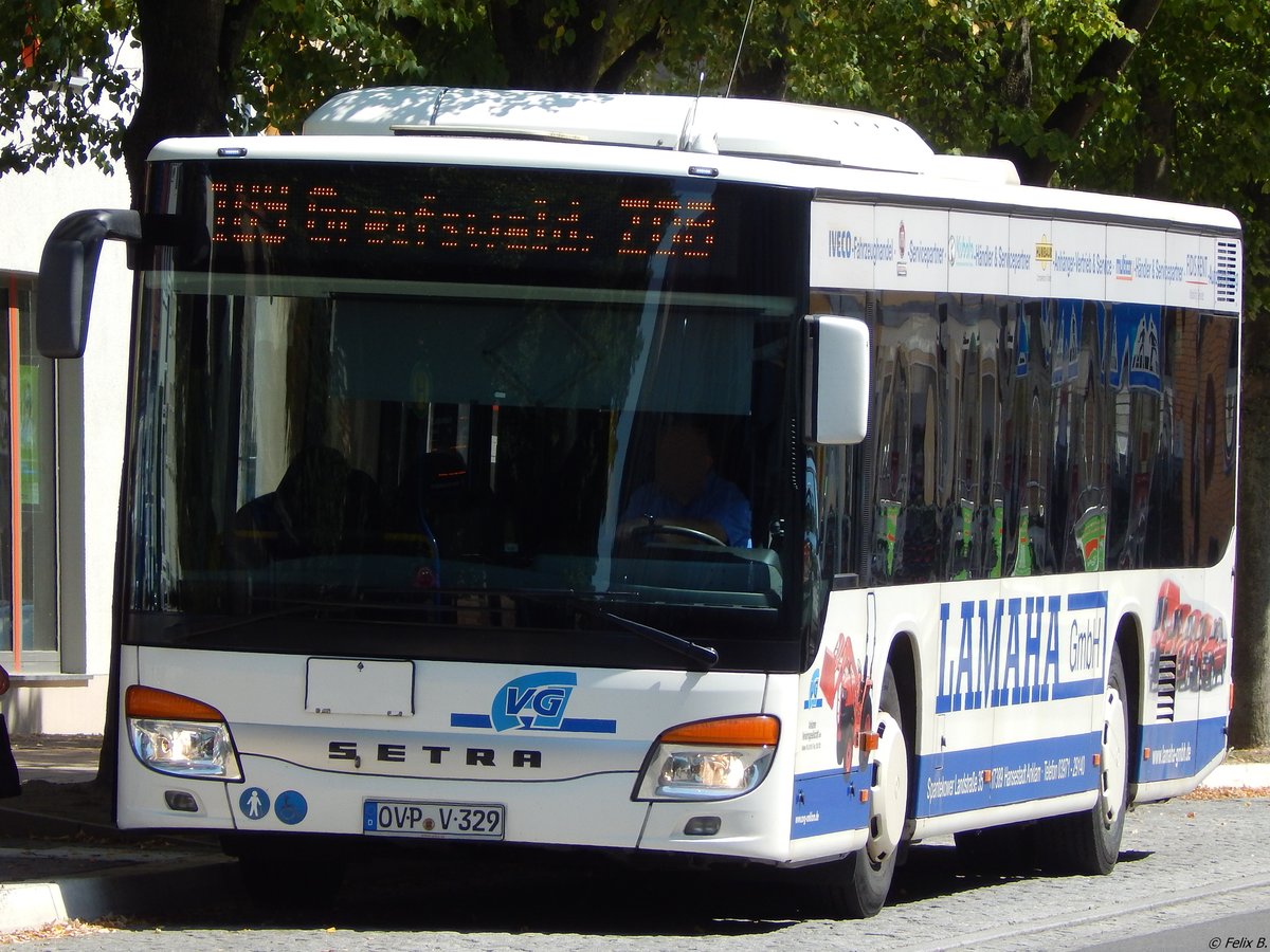 Setra 415 NF der Anklamer Verkehrsgesellschaft mbH in Anklam.