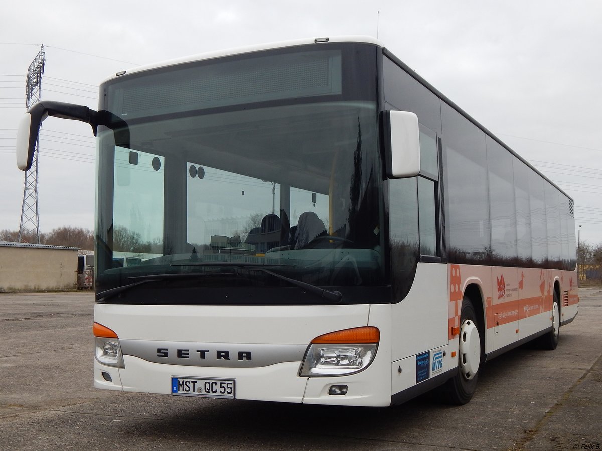 Setra 415 NF von Becker-Strelitz Reisen aus Deutschland in Neubrandenburg. 