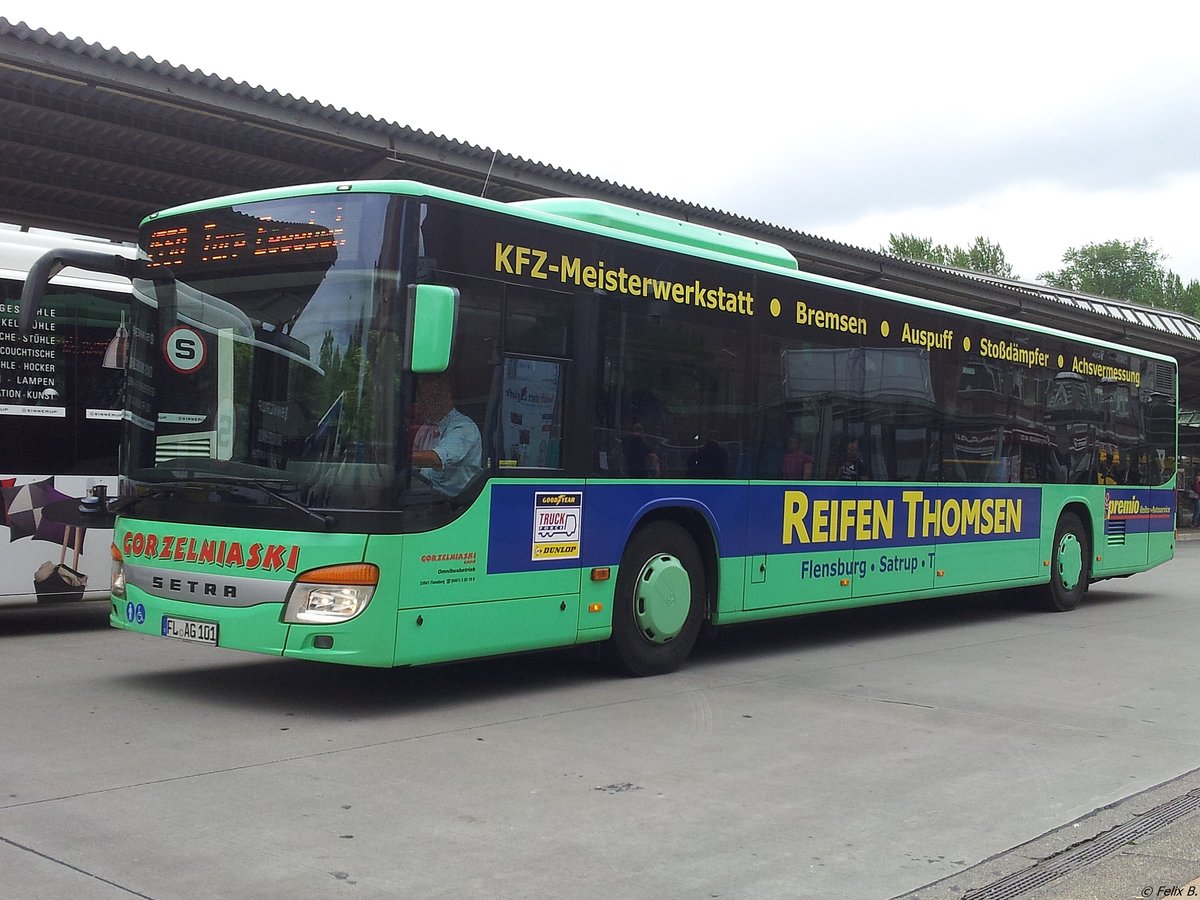 Setra 415 NF von Gorzelniaski aus Deutschland in Flensburg.