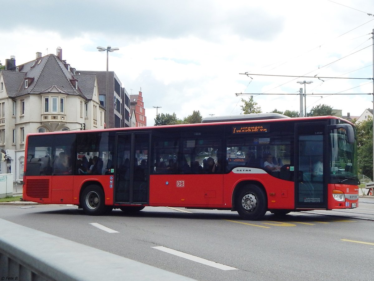 Setra 415 NF von ZugBus Regionalverkehr Alb-Bodensee in Ulm.