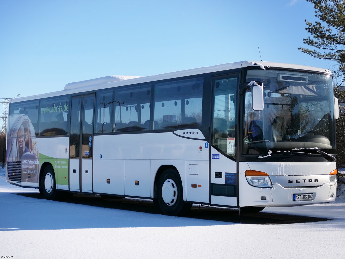 Setra 415 UL von Becker-Strelitz Reisen aus Deutschland in Neubrandenburg.