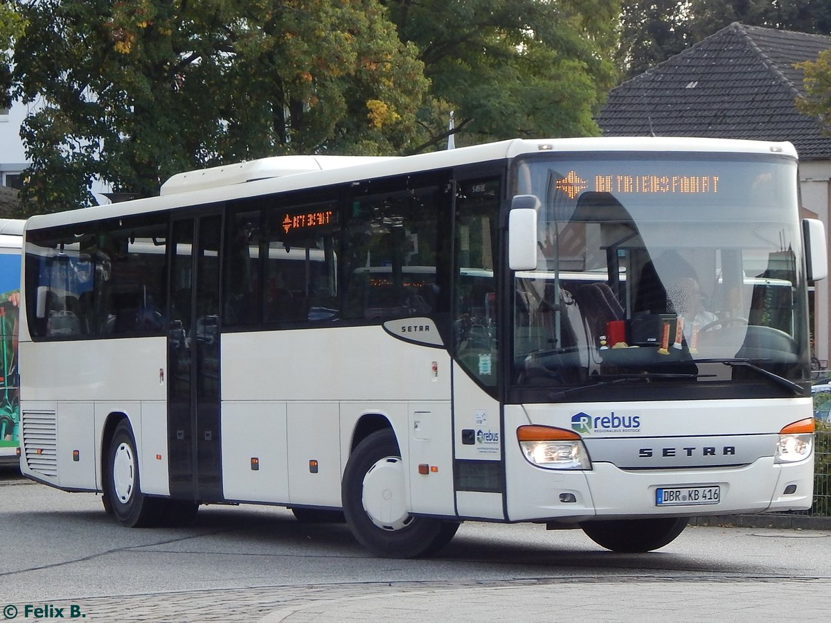 Setra 415 UL von Regionalbus Rostock in Güstrow.