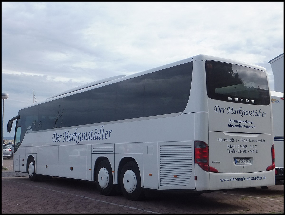 Setra 416 GT-HD von Der Markranstdter aus Deutschland im Stadthafen Sassnitz.