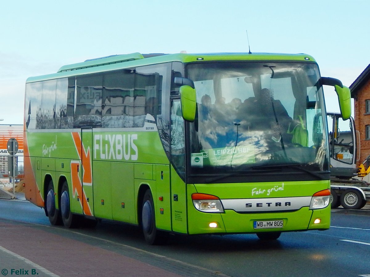 Setra 416 GT-HD von Flixbus/Wricke Touristik aus Deutschland in Neubrandenburg.