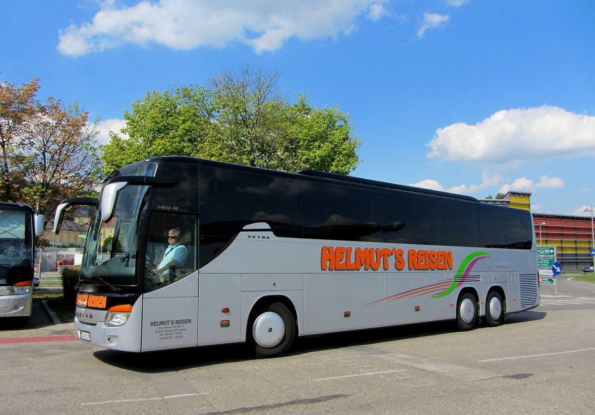 Setra 416 GT-HD von Helmuts Reisen aus der BRD in Krems gesehen.