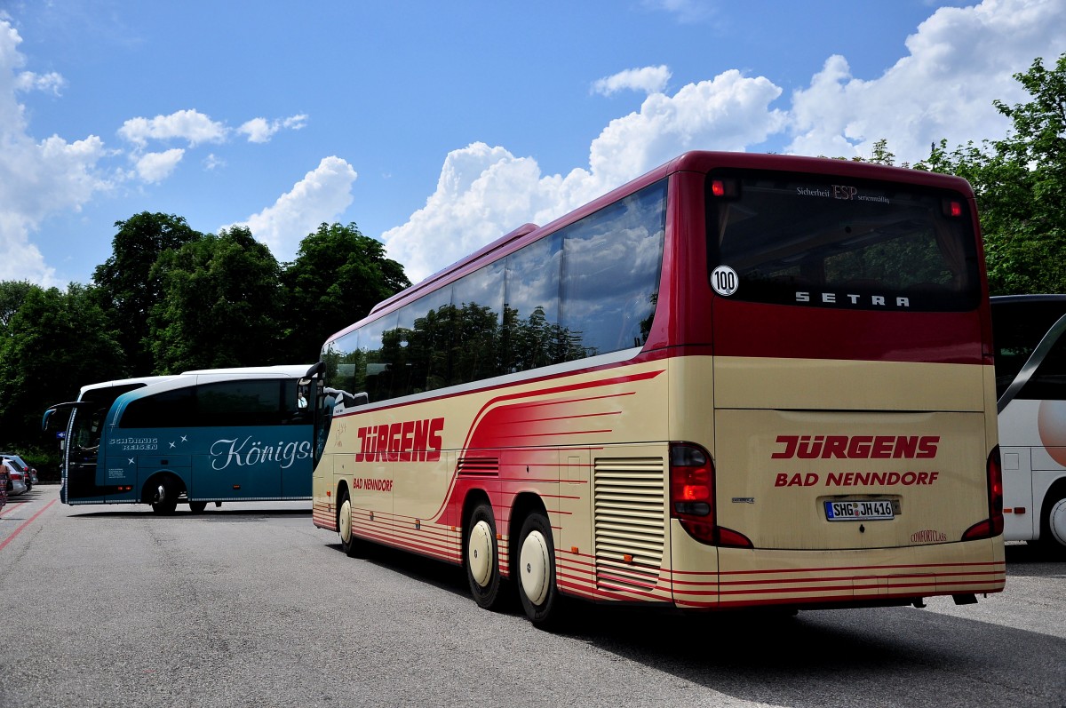 Setra 416 GT-HD von Jrgens Reisen aus Deutschland am 24.Mai 2014 in Krems.