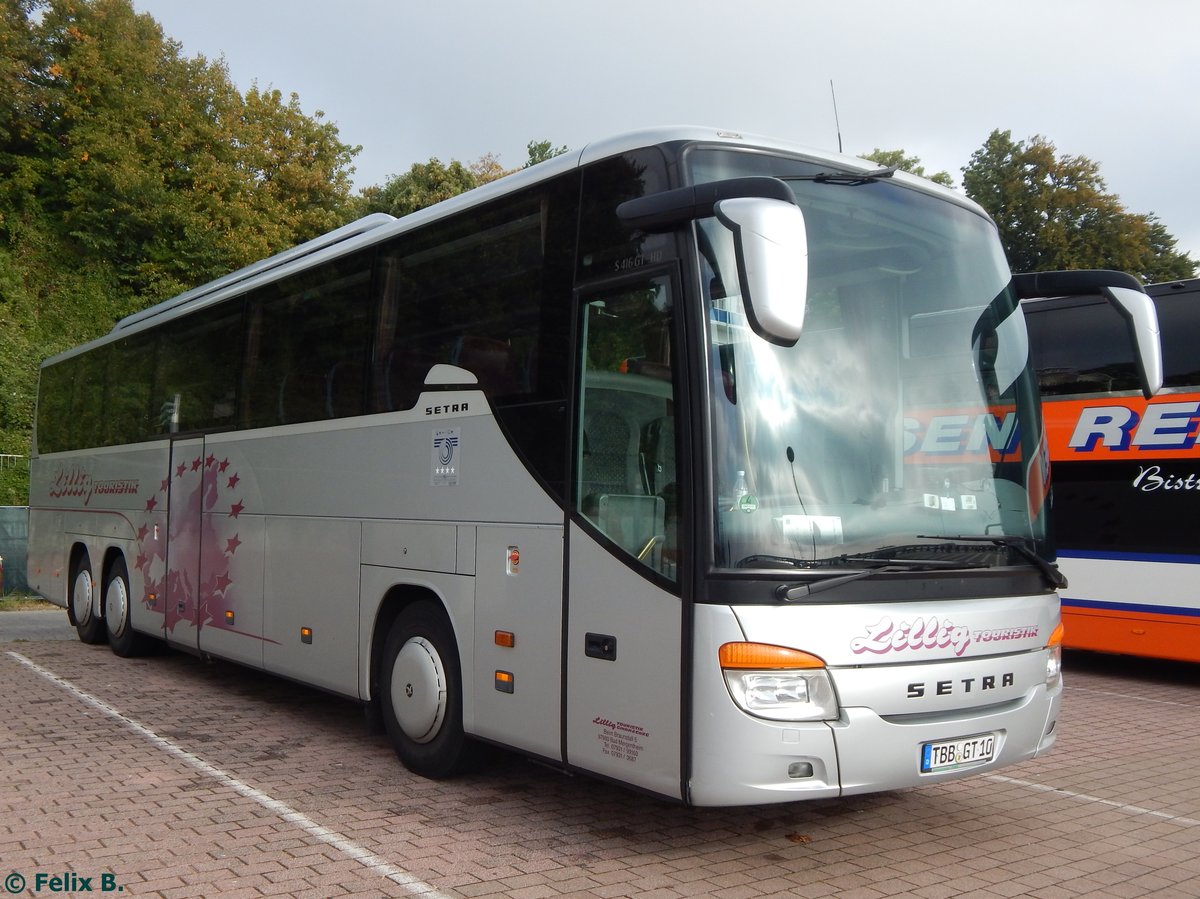 Setra 416 GT-HD von Lillig Touristik aus Deutschland im Stadthafen Sassnitz.