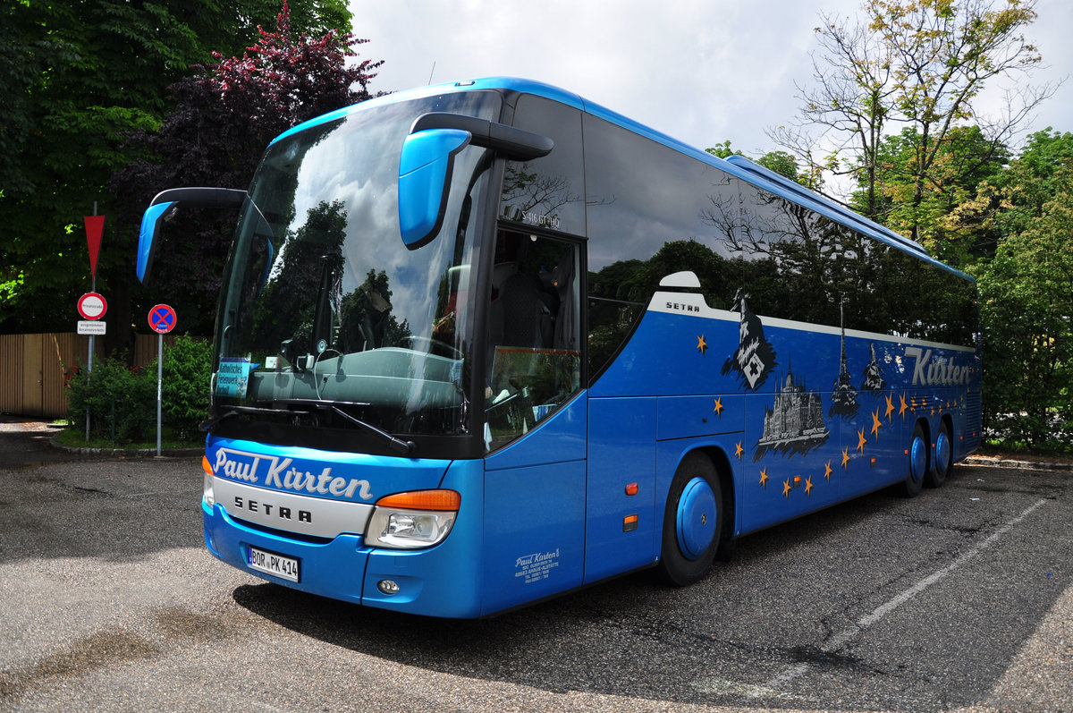 Setra 416 GT-HD von Paul KRTEN Reisen aus der BRD in Krems gesehen.