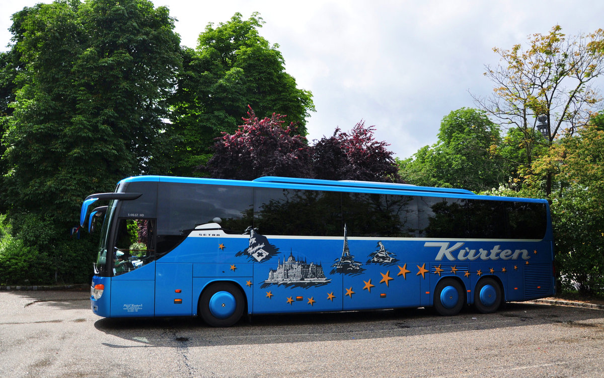 Setra 416 GT-HD von Paul KRTEN Reisen aus der BRD in Krems gesehen.