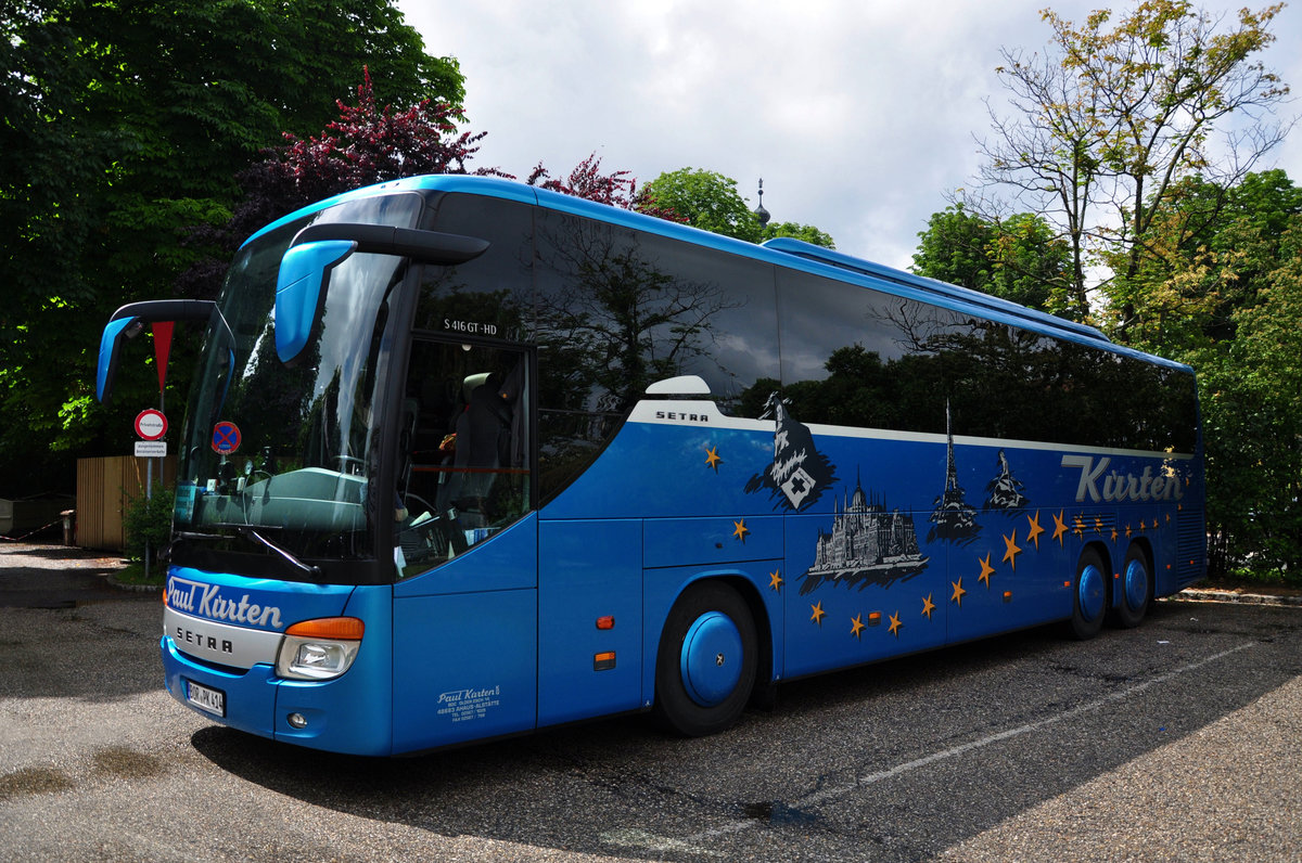 Setra 416 GT-HD von Paul KRTEN Reisen aus der BRD in Krems gesehen.