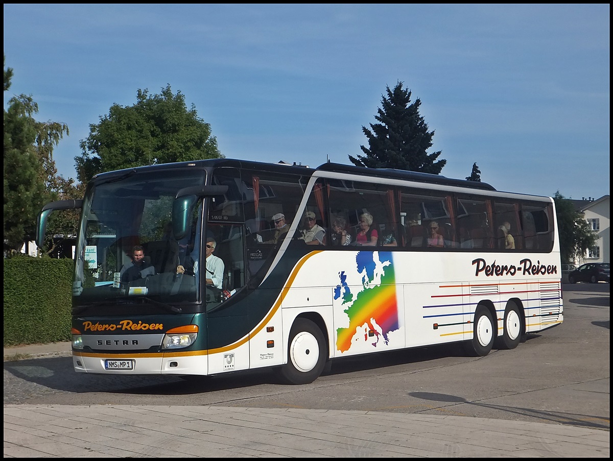 Setra 416 GT-HD von Peters-Reisen aus Deutschland in Sassnitz.