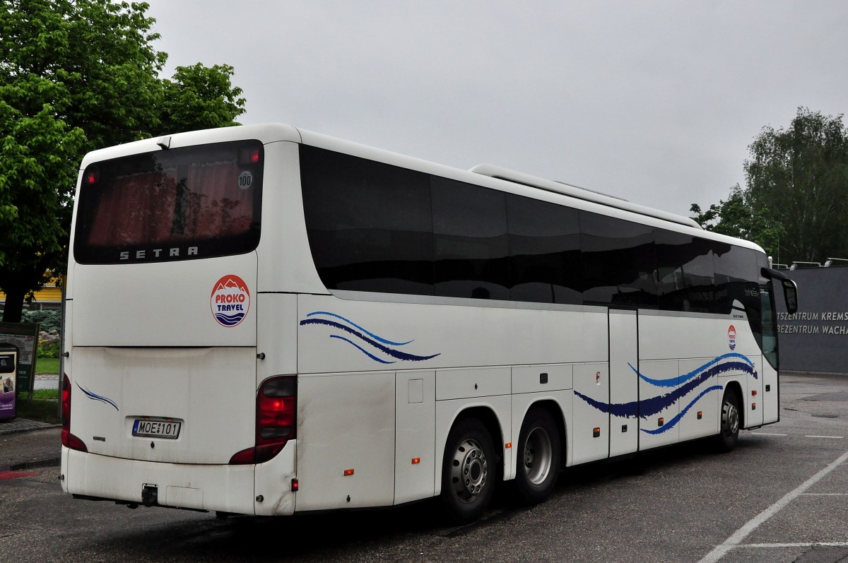 Setra 416 GT-HD von Proko Travel aus Ungarn im Mai 2015 in Krems gesehen.