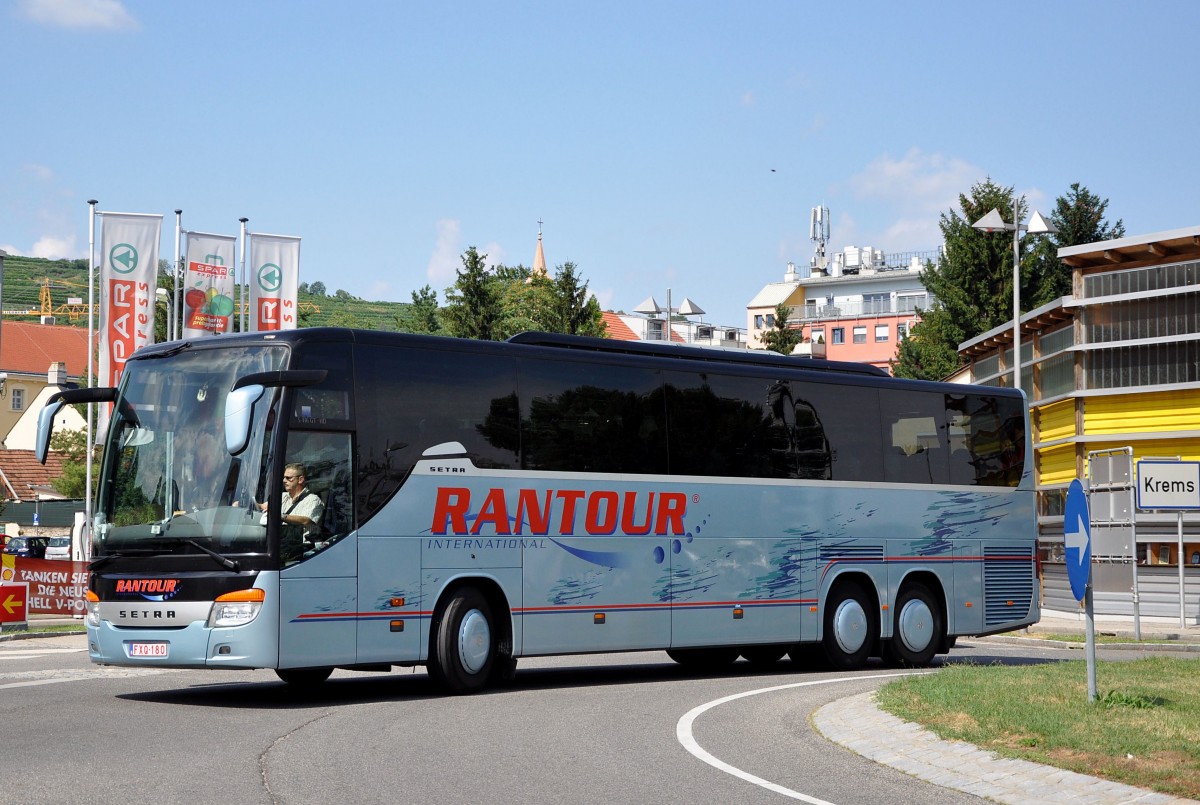 SETRA 416 GT-HD von RANTOUR/Belgien im Aug. 2013 in Krems unterwegs.