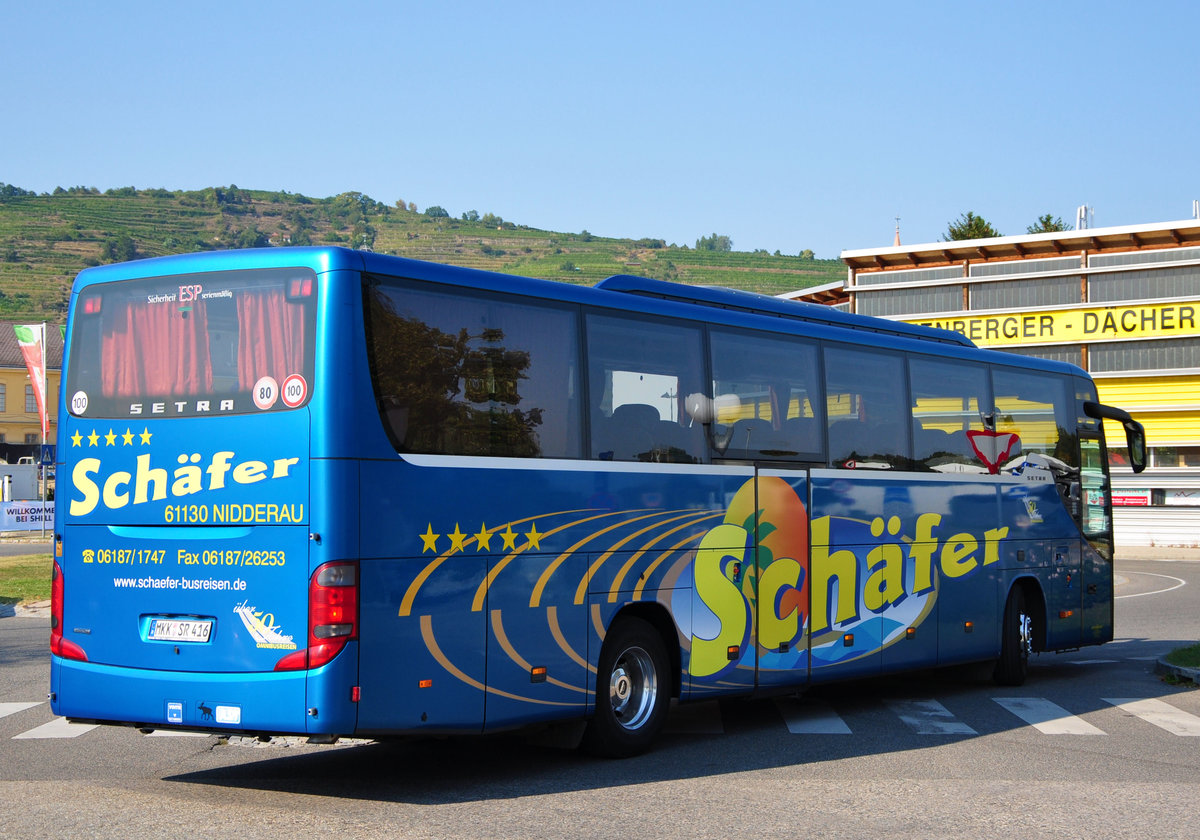 Setra 416 GT-HD von Schfer Reisen aus der BRD in Krems.