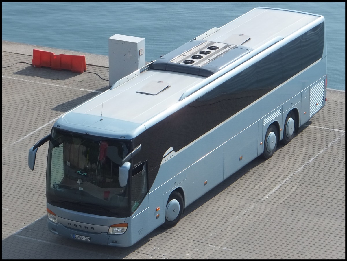 Setra 416 GT-HD von Tappe-Touristik aus Deutschland im Stadthafen Sassnitz.