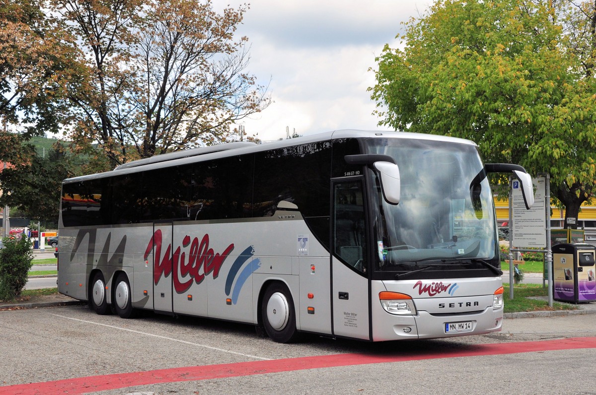 Setra 416 GT-HD von Walter Miller aus Deutschland im September 2013 in Krems.