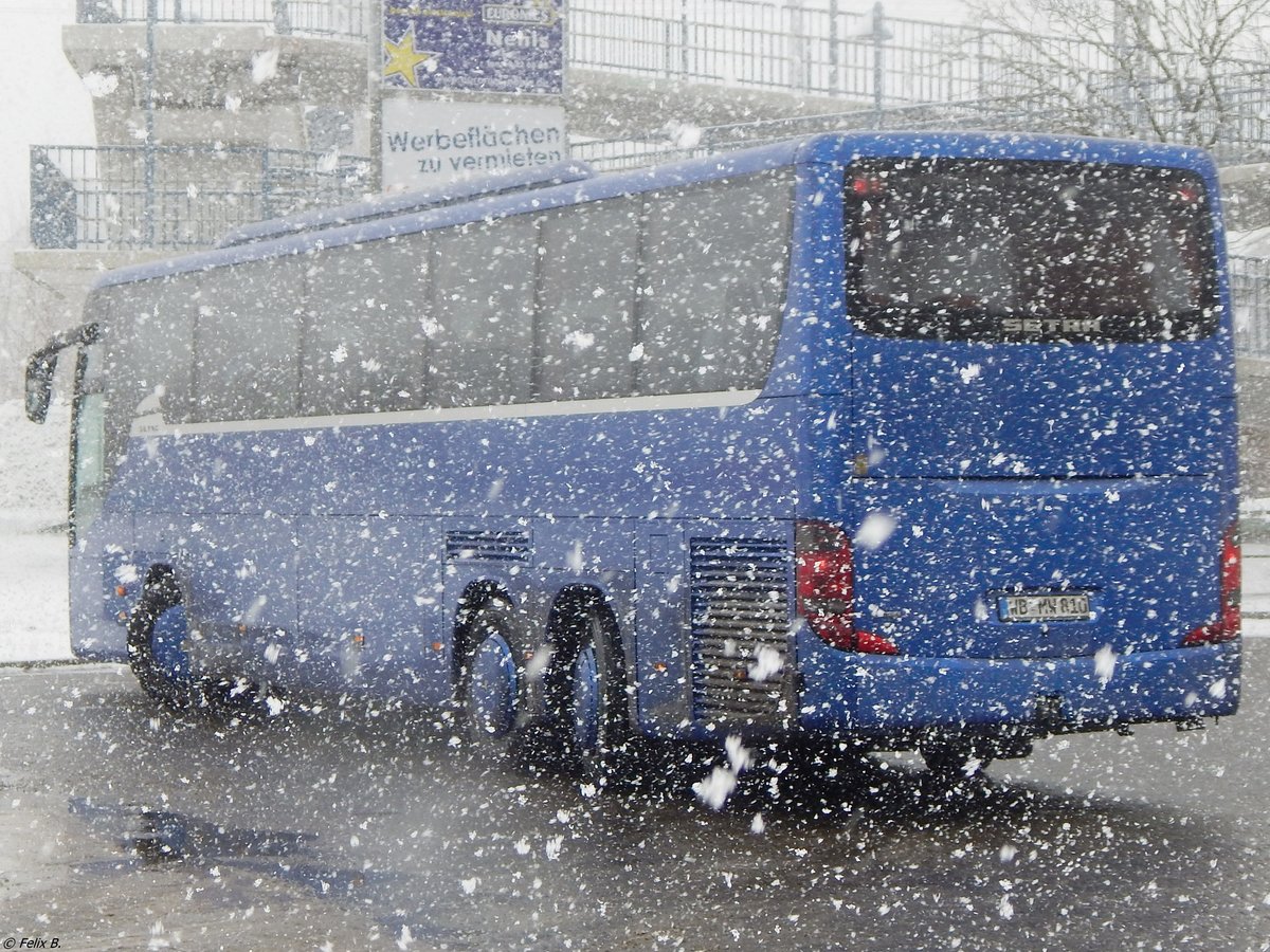 Setra 416 GT-HD von Wricke Touristik aus Deutschland in Neubrandenburg.