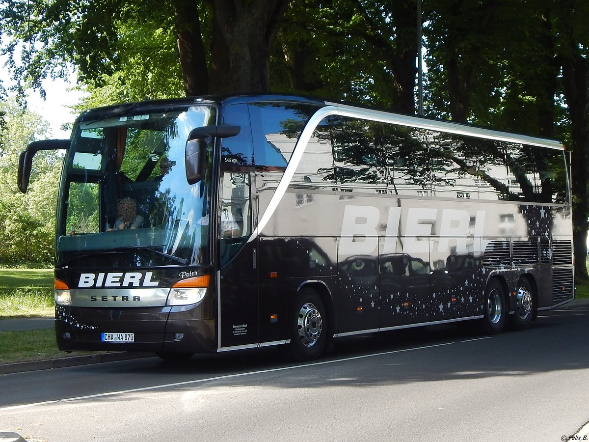 Setra 416 HDH von Bierl aus Deutschland in Stralsund.